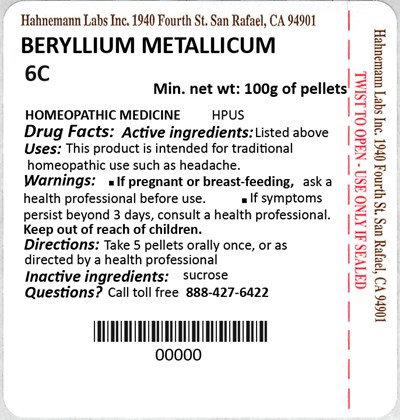 Beryllium Metallicum 6c 100g (Beryllium Metallicum 6c 100g)